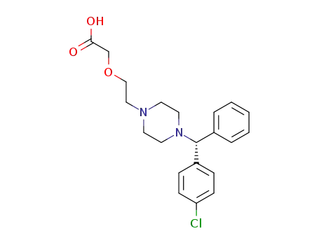 Molecular Structure of 130018-77-8 (Levocetirizine)
