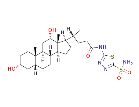 5-(3α,12α-dihydroxy-5-β-cholan-24-amido)-1,3,4-thiazole-2-sulfonamide