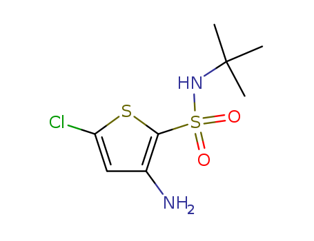 2-Thiophenesulfonamide, 3-amino-5-chloro-N-(1,1-dimethylethyl)-