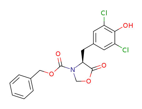 (S)-4-(3,5-Dichloro-4-hydroxy-benzyl)-5-oxo-oxazolidine-3-carboxylic acid benzyl ester