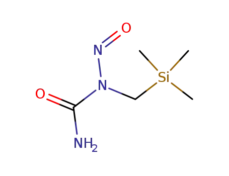 Molecular Structure of 39482-21-8 (N-trimethylsilylmethyl-N-nitrosourea)