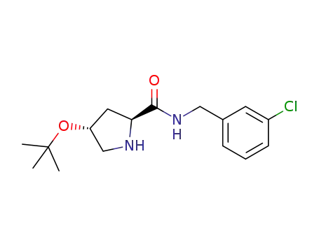 (2S,4R)-4-(tert-butoxy)-N-(3-chlorobenzyl)pyrrolidine-2-carboxamide