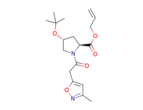 (2S,4R)-allyl 4-(tert-butoxy)-1-(2-(3-methylisoxazol-5-yl)acetyl)pyrrolidine-2-carboxylate