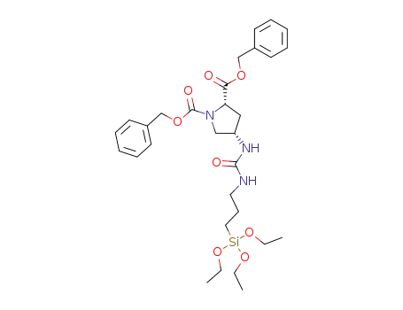 (2S,4S)-1,2-dibenzyloxycarbonyl-4-(3-triethoxysilylpropylaminocarbonylamino)pyrrolidine
