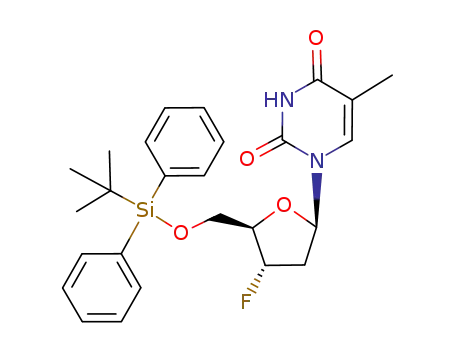 3'-fluoro-5'-O-tert-butyldiphenylsilyl-3'-deoxythymidine