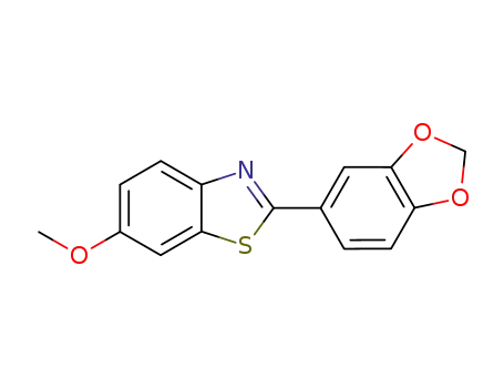 6-methoxy-2-(3,4-methylenedioxyphenyl)-1,3-benzothiazole