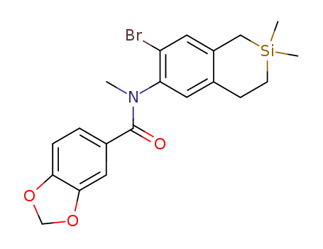 N-(7-bromo-2,2-dimethyl-2-silatetralin-6-yl)-N-methylpiperonamide