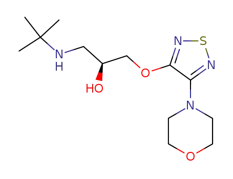 2-Propanol,1-[(1,1-dimethylethyl)amino]-3-[[4-(4-morpholinyl)-1,2,5-thiadiazol-3-yl]oxy]-,(2S)-
