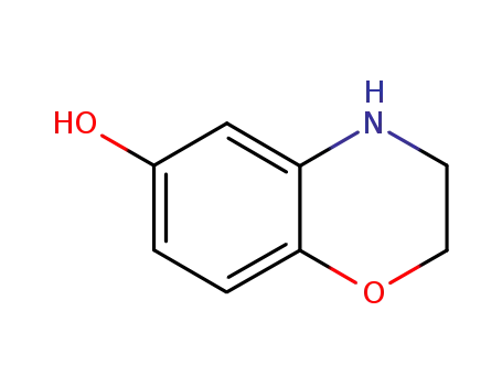Molecular Structure of 26021-57-8 (3,4-dihydro-2H-1,4-benzoxazin-6-ol)