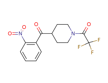 4-(2-nitrobenzoyl)-1-trifluoromethylcarbonylpiperidine