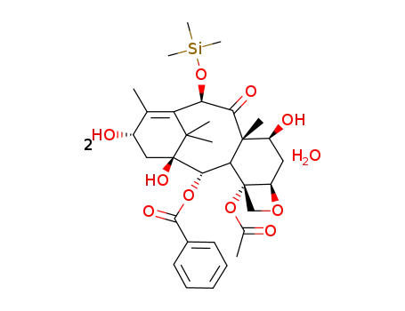 10-trimethylsilyl-10-desacetylbaccatin III monohydrate
