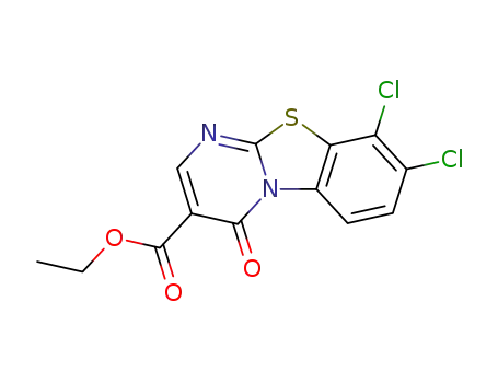 8,9-dichloro-4-oxo-4H-benzo[4,5]thiazolo[3,2-a]pyrimidine-3-carboxylic acid ethyl ester