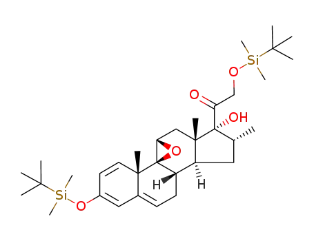 9β,11β-epoxy-3,21-di(t-butyldimethylsilyloxy)-17α-hydroxy-16α-methylpregna-1,3,5-triene-20-one