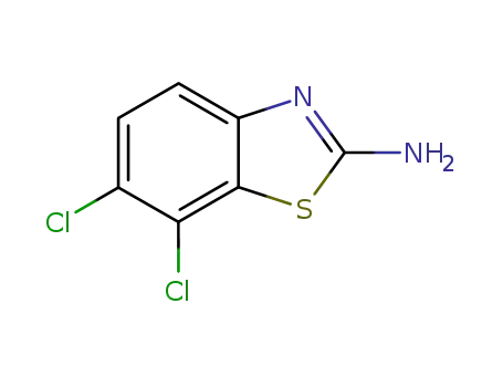 Molecular Structure of 25150-27-0 (2-AMINO-5,6-DICHLOROBENZOTHIAZOLE)