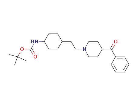 {trans-4-[2-(4-benzoyl-piperidin-1-yl)-ethyl]-cyclohexyl}-carbamic acid tert-butyl ester