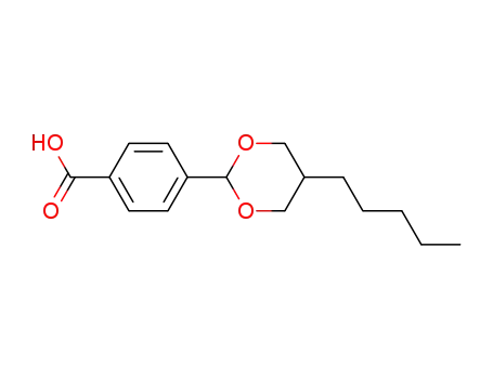4-(5-n-pentyl-trans-1,3-dioxane-2-yl)-benzoic acid