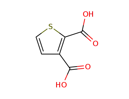 Molecular Structure of 1451-95-2 (Thiophene-2,3-dicarboxylicacid)