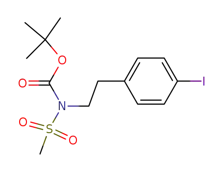 N-(t-butoxycarbonyl)-N-(2-(4-iodophenyl)ethyl)-N-(methylsulfonyl)amine