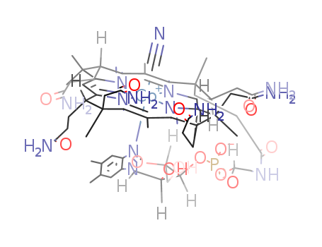 68-19-9,Vitamin B12,Rubramin PC;Dodex;Betaline-12;Cotel;Byladoce;Depinar;Anacobin;Betalin 12, crystalline;Cyanobalamin concentrate;Plecyamin;Cabadon M;Cycobemin;Distivit (B12 peptide);Dodecabee;Embiol;Cyanocob(III)alamin;Crystimin;component of Endoglobin;Rubripca;Redisol;Cynobal;Dicopac;Cyanocobalamin (JP14/USP);Hemomin;Cytacon;Virubra;Erythrotin;CN-Cbl;5, 6-Dimethylbenzimidazolylcobamide cyanide;Factor II (vitamin);component of Vitron-C-Plus;Vitral;Cyredin;Prestwick_564;Cobalamin, cyanide;Coobalamed;CN-B12;Cytamen;Crystwel;Hepagon;Cykobemin;Euhaemon;Nagravon;Dodecavite;Vitarubin;Crystamine;Covit;Vitamin B12b;Cyomin;Cosmo-Rey;Cobione;Docemine;Redamina;SRI 2215;Cobinamide, cyanide hydroxide, dihydrogen phosphate;Vita-rubra;Cobadoce Forte;Poyamin;Fresmin;Factor II (vitamin B12);Erycytol;Bevidox;Hemo-b-doze;Cobamin;Normocytin;Biocobalamine;vitamin B-12;Dimethylbenzimidazoylcobamide;Hepcovite;Cobamide, .alpha.-5,6-dimethyl-1H-benzimidazolyl-, cyanide;B-Twelv-Ora;VB12;Vitamin B 12;Cobalin;Vitamin B12 preparation;Vibalt;Macrabin;Rebramin;cyano-5,6-dimethylbenzimidazole-;Vi-Twel;Rhodacryst;Cobalamin, cyano-;Cyomin (TN);Cyanocobalamine;LLD factor;Lactobacillus lactis dorner factor;Cykobeminet;Bevidox concentrate;Rubramin;Docigram;Dobetin;Betolvex;Vitamin B12 complex;Pernaevit;Factor II;Cyanocobalamin （Vitamin B12）;