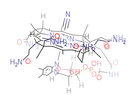 Molecular Structure of 68-19-9 (Vitamin B12)