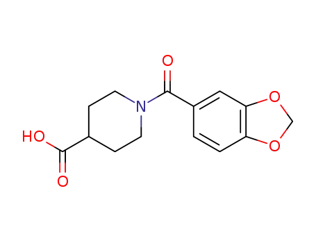 1-(1,3-benzodioxol-5-ylcarbonyl)piperidine-4-carboxylic acid