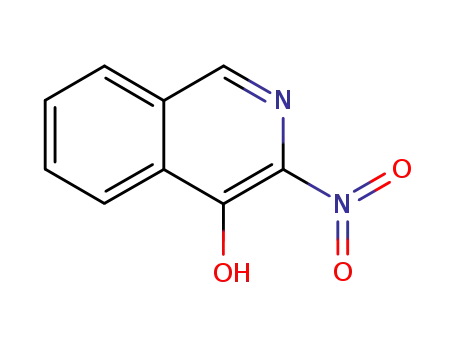 Molecular Structure of 36718-46-4 (4-Isoquinolinol, 3-nitro-)