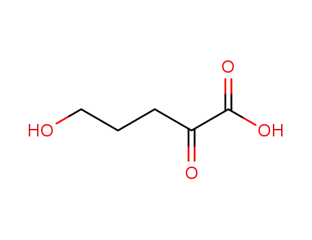 Molecular Structure of 104092-74-2 (5-hydroxy-2-oxopentanoic acid)