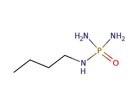Molecular Structure of 25316-39-6 (N-(n-Butyl)phosphoric Triamide)