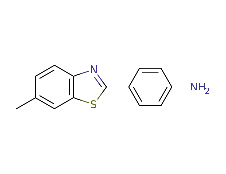 Molecular Structure of 92-36-4 (4-(6-Methyl-2-benzothiazolyl)benzeneamine)