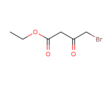 13176-46-0,Ethyl 4-bromoacetoacetate,Acetoaceticacid, 4-bromo-, ethyl ester (6CI,7CI,8CI);4-Bromo-3-oxobutanoic acid ethylester;Ethyl (bromoacetyl)acetate;Ethyl 4-bromo-3-oxobutanoate;Ethyl4-bromo-3-oxobutyrate;