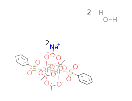 disodium tetra-acetatodi(phenylsulphinato)dirhodate(II)-water (1/2)