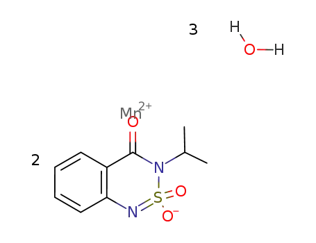 manganese(II) 1-dehydro-3-isopropyl-1H-2,1,3-benzothiadiazin-4(3H)-one 2,2-dioxidate trihydrate