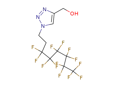 Molecular Structure of 929200-08-8 (1H-1,2,3-Triazole-4-methanol,
1-(3,3,4,4,5,5,6,6,7,7,8,8,8-tridecafluorooctyl)-)
