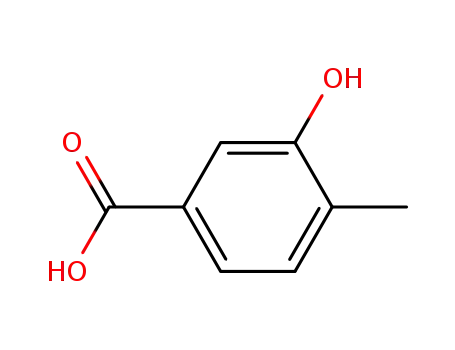 Molecular Structure of 586-30-1 (3-Hydroxy-4-methylbenzoic acid)