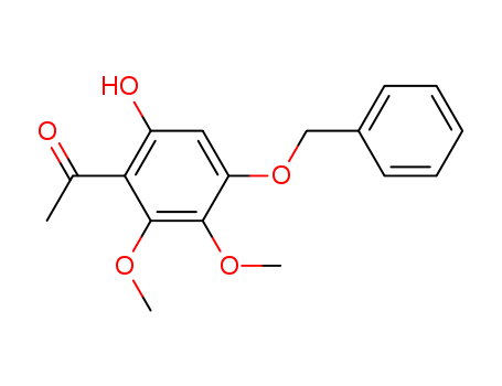 1-(4-(benzyloxy)-6-hydroxy-2,3-
dimethoxyphenyl)ethanone