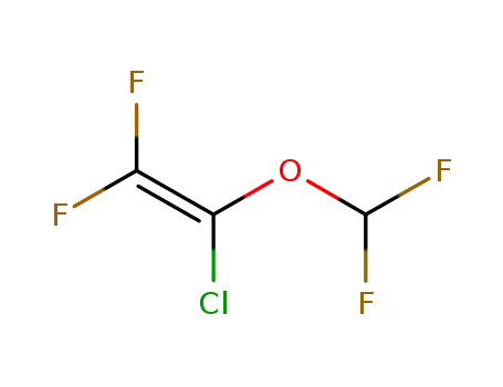 Molecular Structure of 130263-25-1 (Ethene, 1-chloro-1-(difluoromethoxy)-2,2-difluoro-)