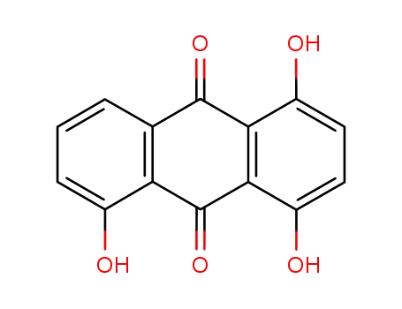 Molecular Structure of 2961-04-8 (1,4,5-TRIHYDROXYANTHRAQUINONE)