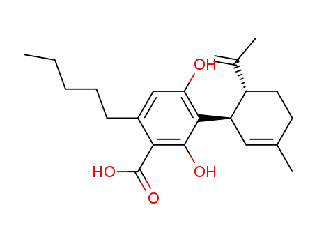 Molecular Structure of 1244-58-2 (cannabidiolic acid)