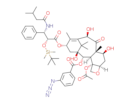 2'-O-(t-butyldimethylsilyl)-3'N-debenzoyl-2-m-N3-benzoyl-10-deacetyltaxol