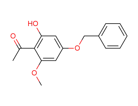 Molecular Structure of 39548-89-5 (1-(4-BENZYLOXY-2-HYDROXY-6-METHOXY-PHENYL)-ETHANONE)