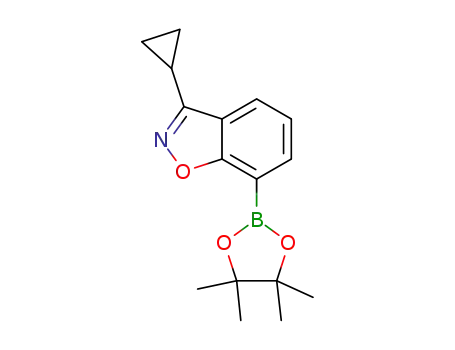 3-cyclopropyl-7-(4,4,5,5-tetramethyl-1,3,2-dioxaborolan-2-yl)benzo[d]isoxazole