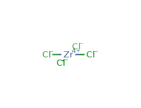 Molecular Structure of 10026-11-6 (Zirconium tetrachloride)