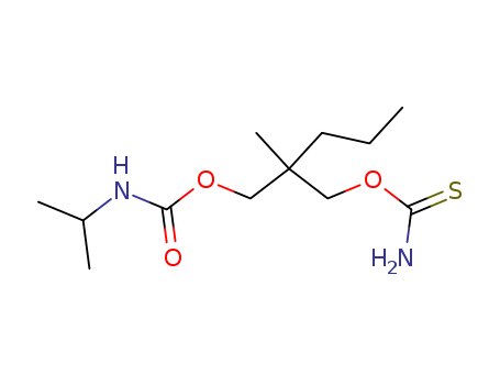Carbamic acid,(1-methylethyl)-, 2-[(aminothioxomethoxy)methyl]-2-methylpentyl ester (9CI)