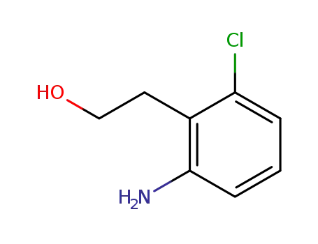 Molecular Structure of 100376-53-2 (2-(2-AMINO-6-CHLOROPHENYL)ETHAN-1-OL)