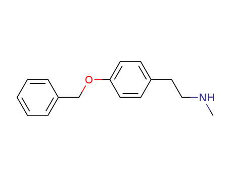 Molecular Structure of 38961-21-6 (2-(4-(Benzyloxy)phenyl)-N-methylethanamine)