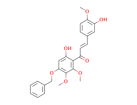 (E)-1-(4-(benzyloxy)-6-hydroxy-2,3-dimethoxyphenyl)-3-(3'-hydroxy-4'-methoxyphenyl)prop-2-en-1-one