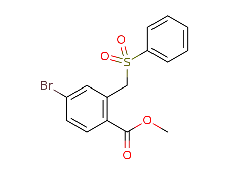 methyl 4-bromo-2-(phenylsulfonylmethyl)benzoate