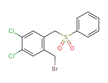 4-bromomethyl-1,2-dichloro-5-(phenylsulfonylmethyl)benzene