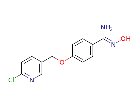 (Z)-4-((6-chloropyridin-3-yl)methoxy)-N'-hydroxybenzimidamide
