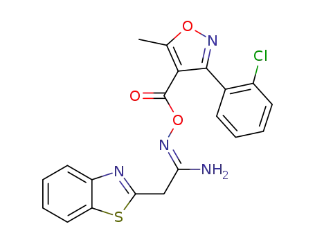 (Z)-2-(benzo[d]thiazol-2-yl)-N′-((3-(2-chlorophenyl)-5-methylisoxazole-4-carbonyl)oxy)acetimidamide